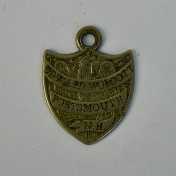 Edward Wolcott Portsmouth New Hampshire NH Prison Reformatory Pendant Silver Pat